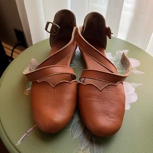 Bali Elf Vintage Camel Mangrove Leather Flats